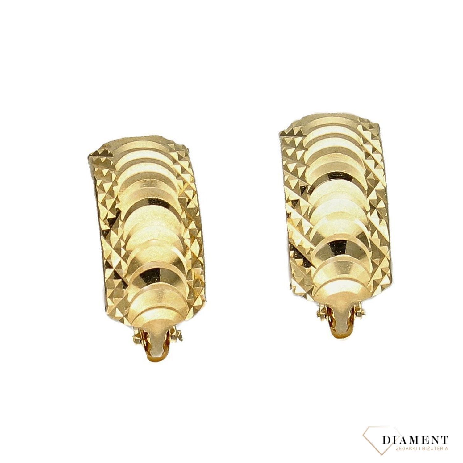 Złote kolczyki 585 grawerowane KL 2349I 585.jpg